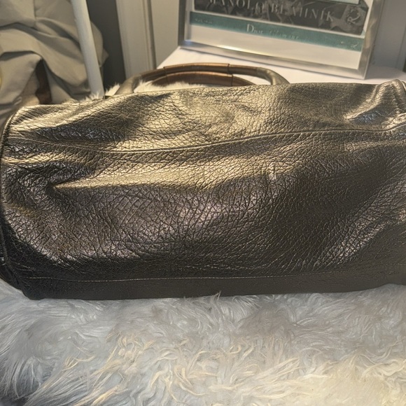 Chloe Pewter (Silver/Gray) Leather Large Ethel Tote GUC - Picture 6 of 14